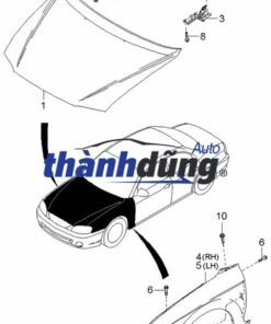 Alternative view of NẮP CAPO KIA K3 2015 |  66400A7000