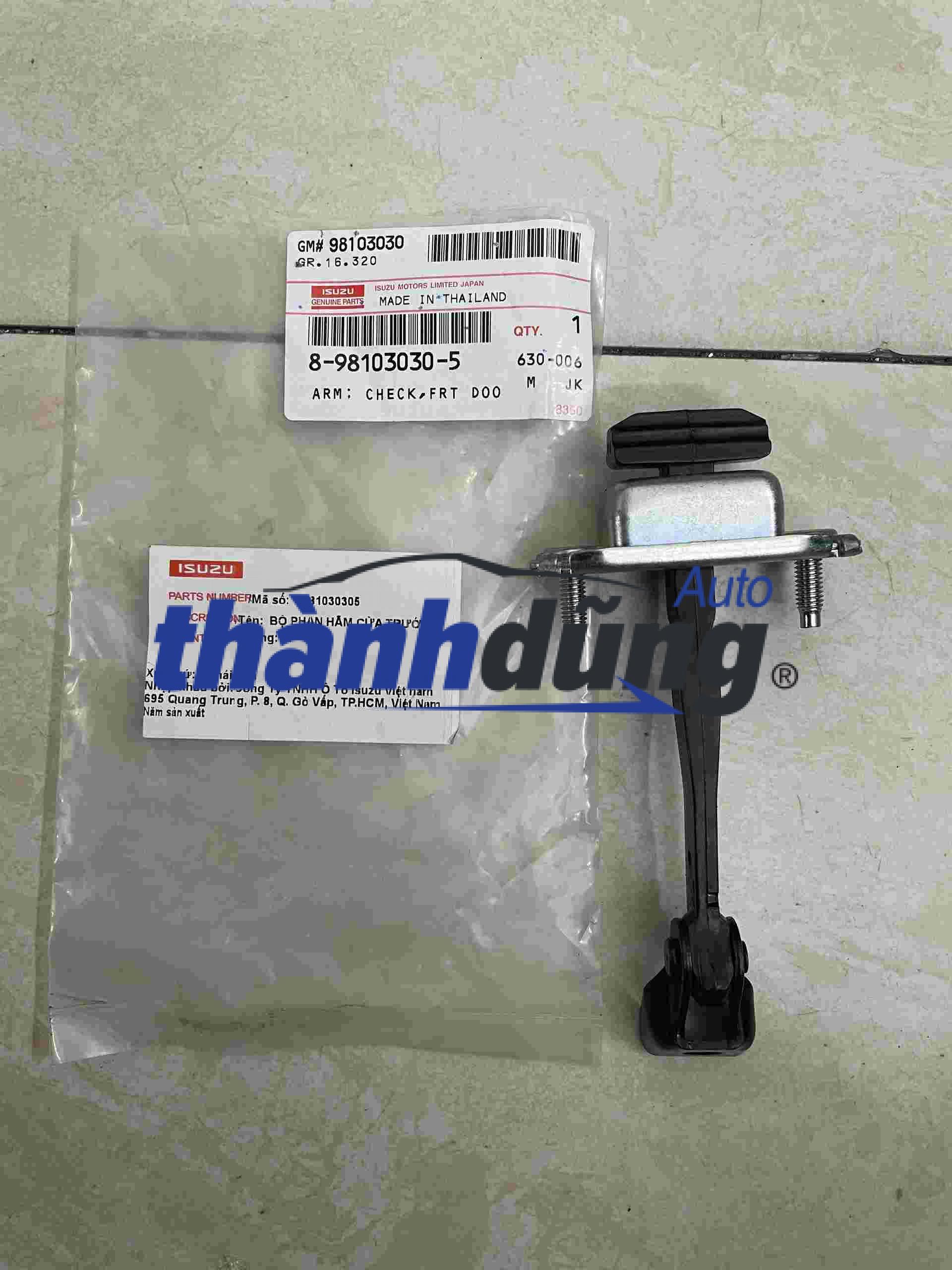 Hạn chế cánh cửa Isuzu Mux