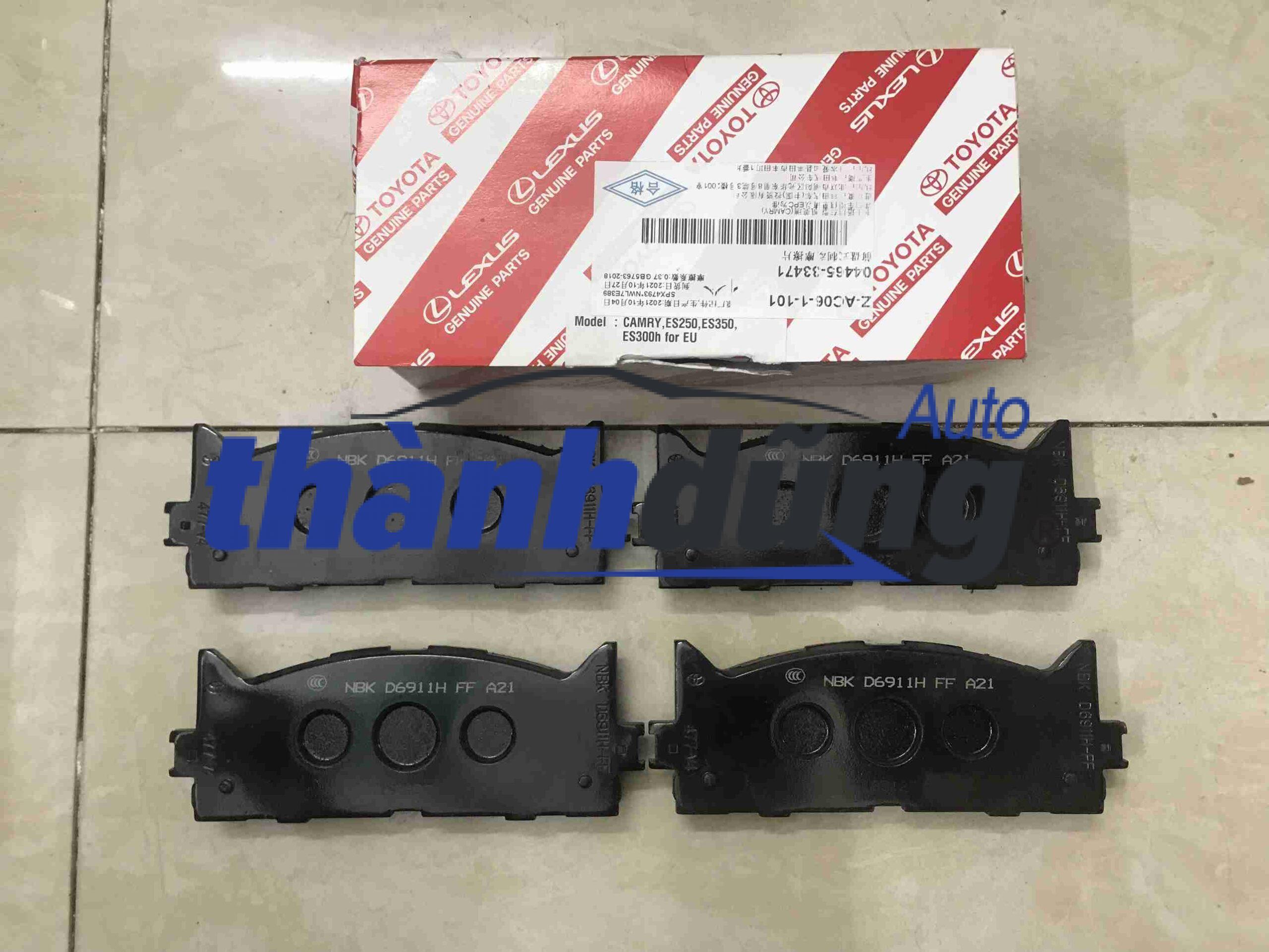 Má phanh trước Toyota Camry