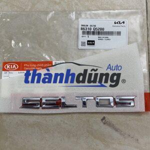 LOGO CHỮ SELTOS DÁN CỐP XE KIA SELTOS