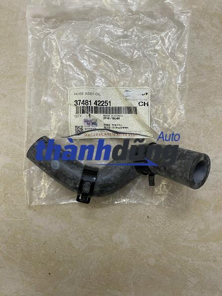 TUY Ô HỒI DẦU MÁY PHÁT HYUNDAI STAREX 1998