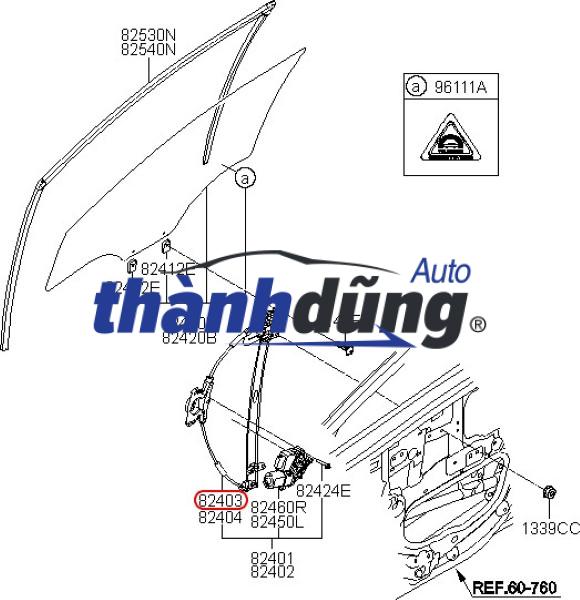 COMPA NÂNG KÍNH SAU PHẢI TOYOTA VIOS 2020 | 698030D230 - Ảnh 3