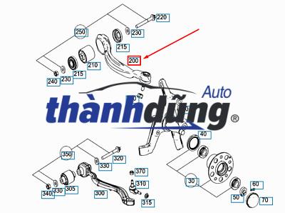 CÀNG I NGANG MERCEDES S550 | 2213308207 - Ảnh 8