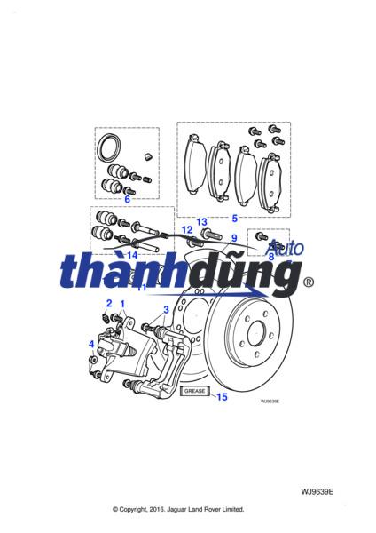 BỐ THẮNG SAU XE MERCEDES S500 - Ảnh 3