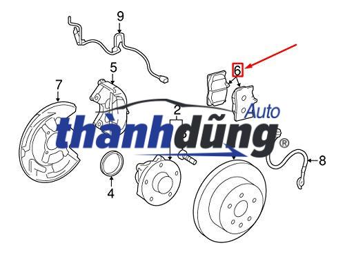 BỐ THẮNG SAU XE MERCEDES S500 - Ảnh 4