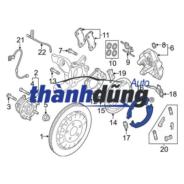 GUỐC PHANH SAU NISSAN NAVARA 2015-2021 - Ảnh 3