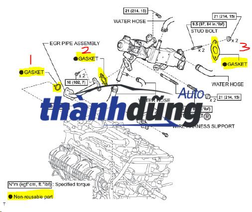 VAN EGR XE NISSAN QASHQAI | 1471000Q1A - Ảnh 3