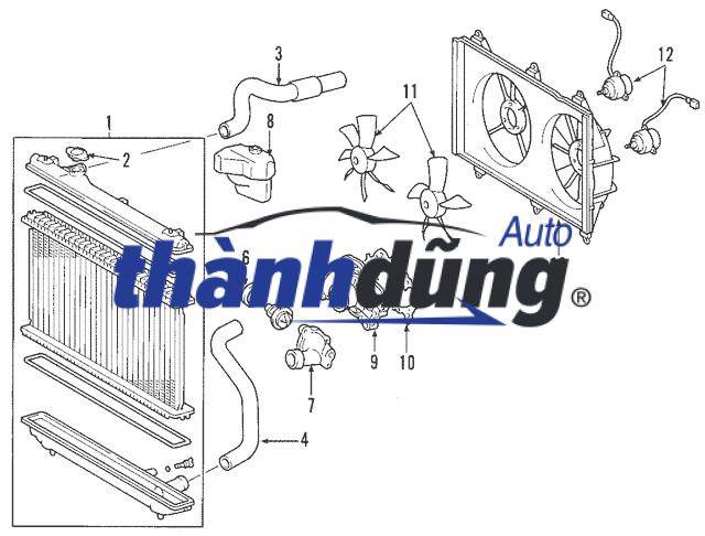 MÔ TƠ QUẠT GIÓ KÉT NƯỚC NISSAN SUNNY 2014 | 214871HC0B - Ảnh 2