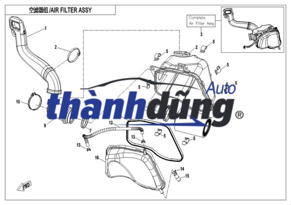 LỌC GIÓ MÁY LẠNH MERCEDES S400 | 2228300418 - Ảnh 3
