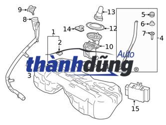 NẮP BÌNH XĂNG TRONG XE NISSAN MICRA - Ảnh 5