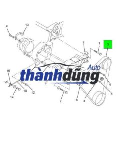 dây curoa trợ lực lái + dây curoa tổng + dây máy phát + dây curoa bơm nước + dây curoa điều hòa +cụm tăng tổng