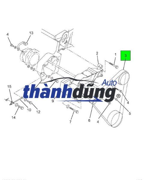 dây curoa trợ lực lái + dây curoa tổng + dây máy phát + dây curoa bơm nước + dây curoa điều hòa +cụm tăng tổng