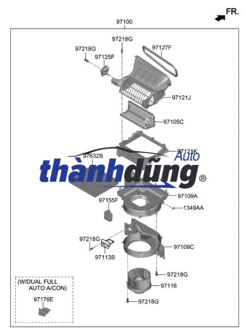 QUẠT DÀN LẠNH MAZDA CX5 2015-2023 | GME661B10 - Ảnh 3