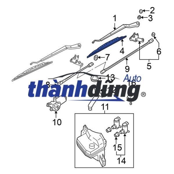 CHỔI GẠT MƯA TRƯỚC MERCEDES S650 | 2228201345 - Ảnh 5