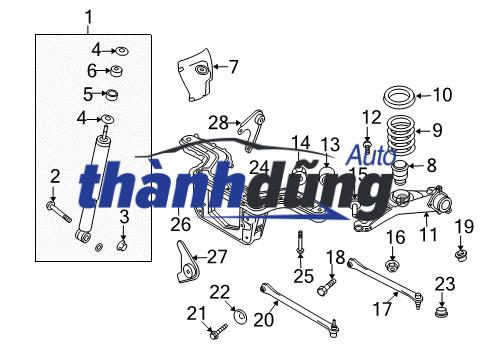 ROTUYN CÂN BẰNG SAU MAZDA PREMACY 2006 | B30H28170B - Ảnh 3