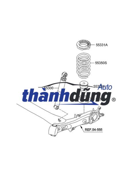 TĂM BÔNG GIẢM XÓC SAU HYUNDAI I30 2008 | 55326-1M000 - Ảnh 5