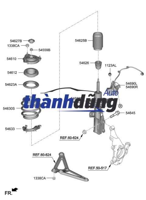 TĂM BÔNG GIẢM XÓC SAU HYUNDAI I30 2008 | 55326-1M000 - Ảnh 4