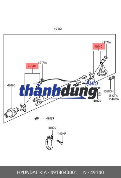 BẠC ĐẠN CHỮ THẬP XE ISUZU HILANDER - Ảnh 5
