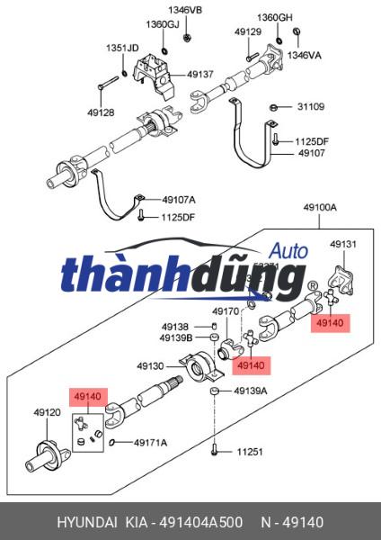 BẠC ĐẠN CHỮ THẬP XE ISUZU HILANDER - Ảnh 4