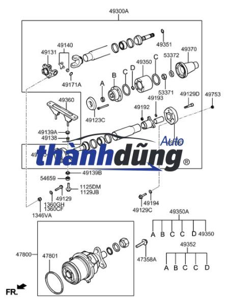 BẠC ĐẠN CHỮ THẬP XE ISUZU HILANDER - Ảnh 3
