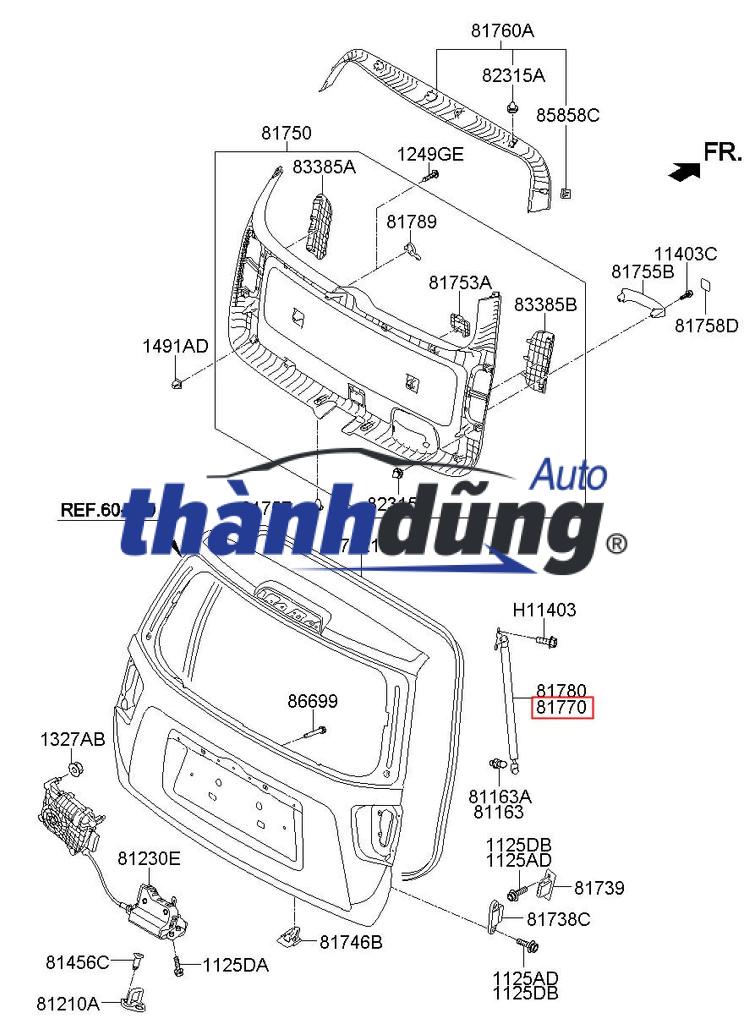 TY CHỐNG CỐP ĐIỆN MAZDA CX5 2017-2023 | KB8C636EXH - Ảnh 3