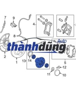 Alternative view of BẠC ĐẠN BÁNH TRƯỚC MAZDA BT50 | JB3C1215AA