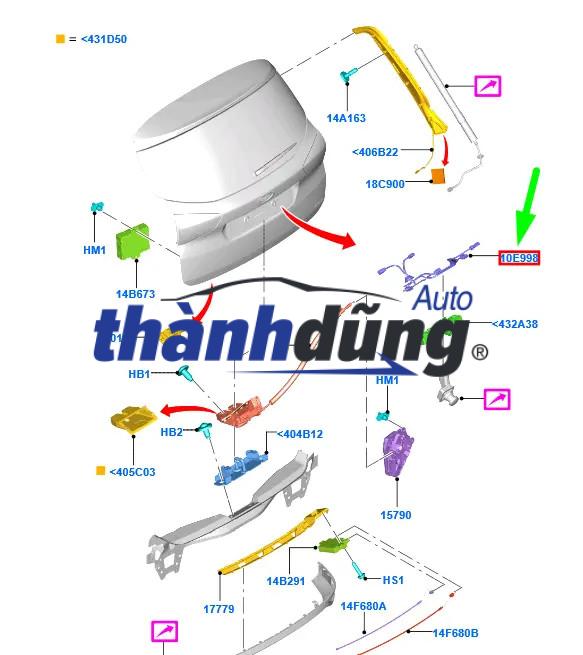 TI CHỐNG CỐP HẬU NISSAN TEANA 2009-2012 | 84430JN00A - Ảnh 5