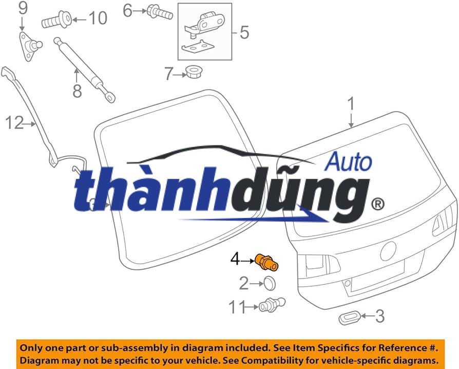 TI CHỐNG CỐP HẬU NISSAN TEANA 2009-2012 | 84430JN00A - Ảnh 4