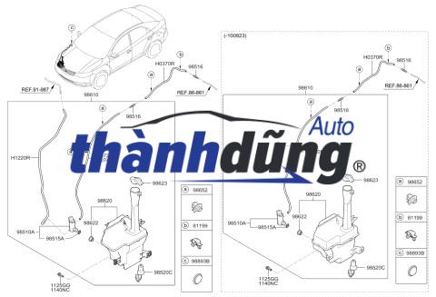 BƠM NƯỚC RỬA KÍNH XE MITSUBISHI XPANDER 2019 | 8260A227 - Ảnh 4