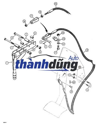 DÂY PHANH TAY SSANGYONG MUSSO 2005 - Ảnh 3