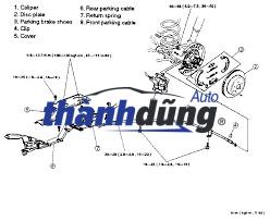 DÂY PHANH TAY KIA CARNIVAL 2003-2007 | 0K58A44420 - Ảnh 6