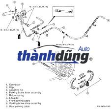 DÂY PHANH TAY SSANGYONG MUSSO 2005 - Ảnh 4