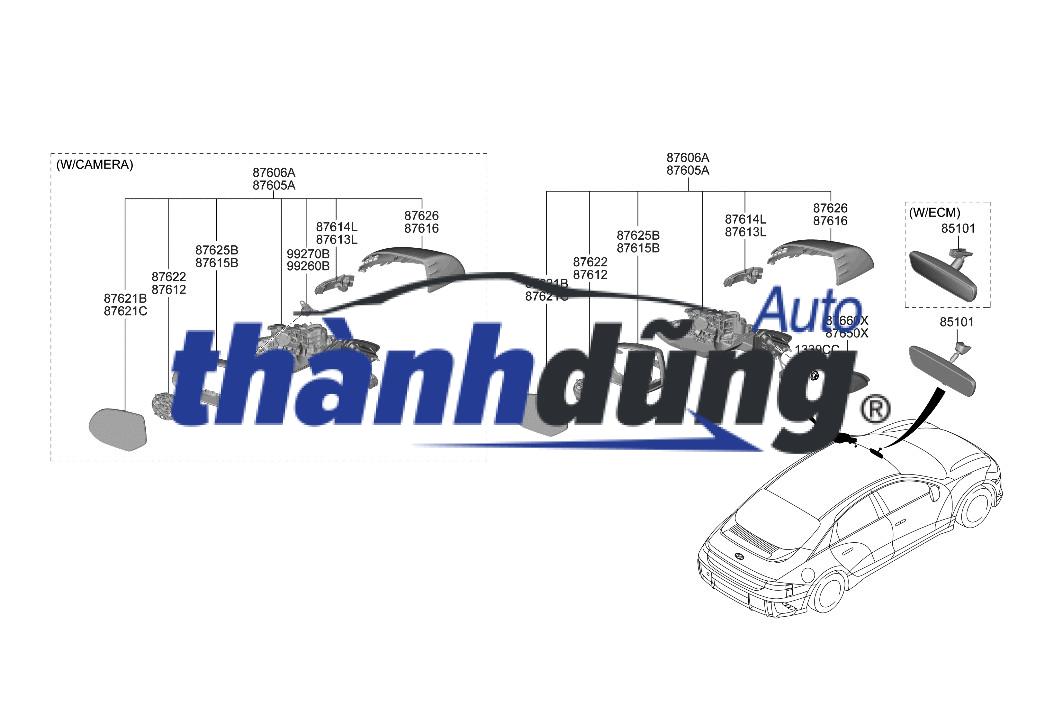 ĐÈN XI NHAN GƯƠNG PHỤ FORD EVEREST 2011 | UW6B51130 - Ảnh 3
