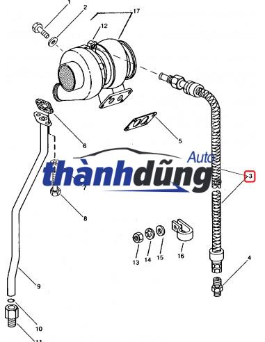 ỐNG GIÓ TURBO FORD RANGER 2013-2019 - Ảnh 4