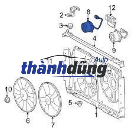TRỞ QUẠT KÉT NƯỚC FORD FOCUS 2012-2015 | BV613A696AB - Ảnh 4