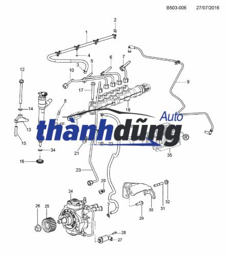 VAN ĐUÔI BƠM CAO ÁP HYUNDAI TUCSON 2.2 | 331002F100 - Ảnh 5