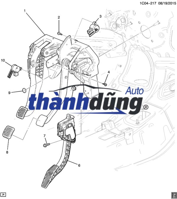 CẢM BIẾN CHÂN GA NISSAN TEANA 2008 - Ảnh 6