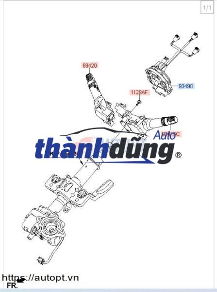 CÁP CÒI XE HYUNDAI SANTAFE 2021 | 93490S1230 - Ảnh 2