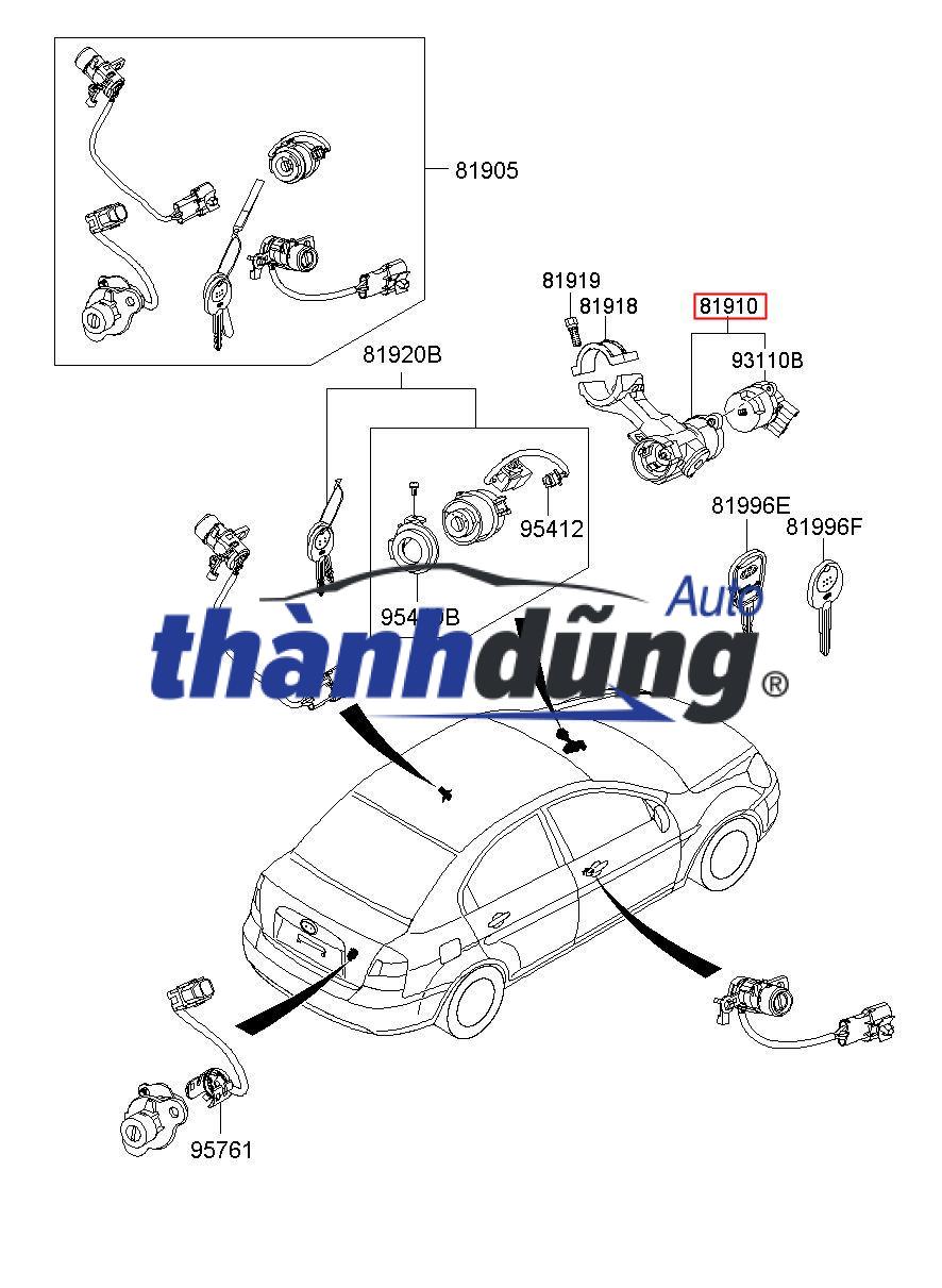 KHÓA ĐIỆN HYUNDAI GETZ 2007 - Ảnh 5