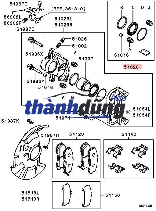CHỤP BỤI PISTON PHANH SSANGYONG ACYTON - Ảnh 5