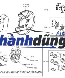 cuppen phanh, sin thắng phanh, chụp bụi phanh, piston phanh