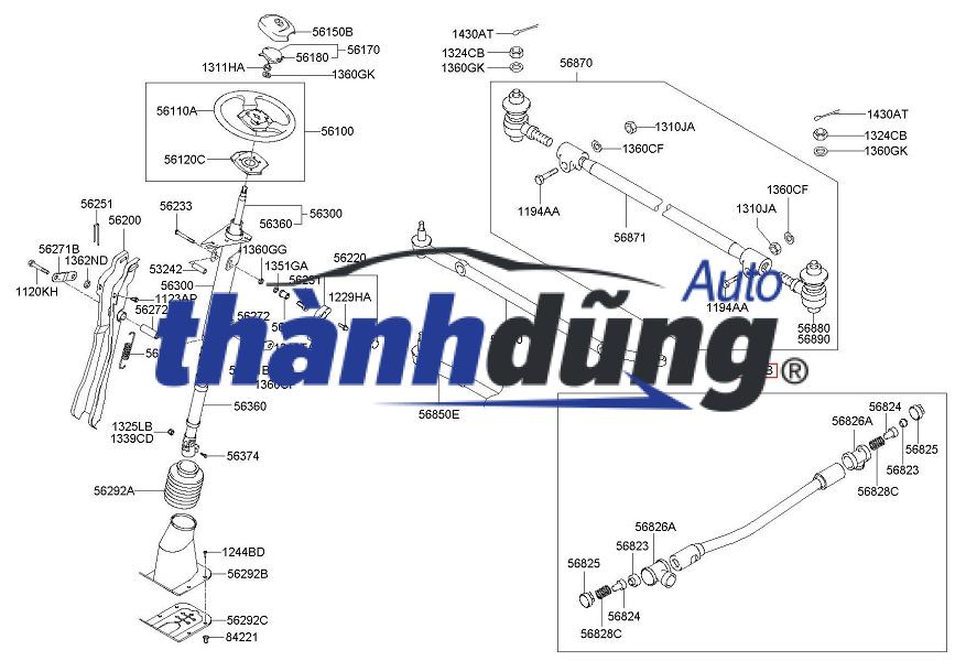 CÂY BA DỌC XE HYUNDAI H78 - Ảnh 3