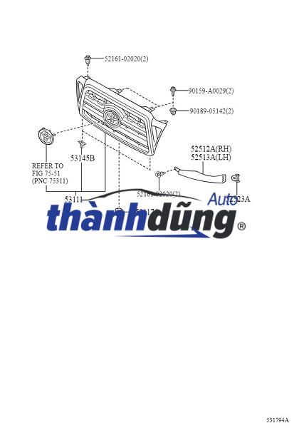 MẶT GA LĂNG MAZDA 2 2023 | D65H50719 - Ảnh 5