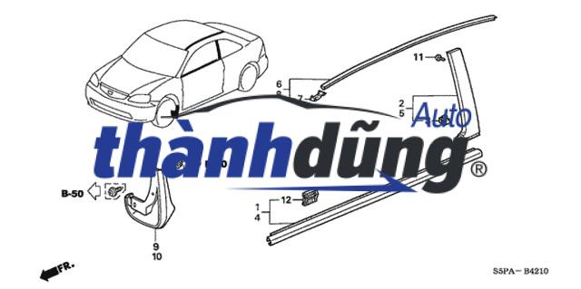 NẸP CÁNH CỬA XE HYUNDAI SANTAFE 2019 | 87731S1300TRI - Ảnh 6