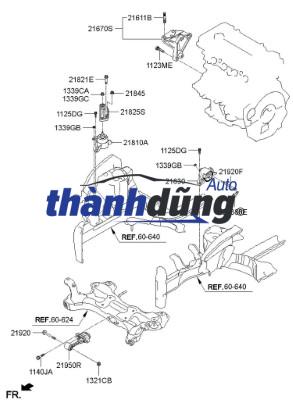 CHÂN MÁY SỐ 8 XE NISSAN TEANA 2010 | 11350JP00B - Ảnh 3