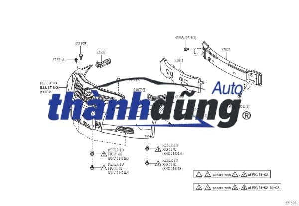 NẮP MÓC KÉO XE TOYOTA CAMRY 2007 | 5212906921 - Ảnh 3