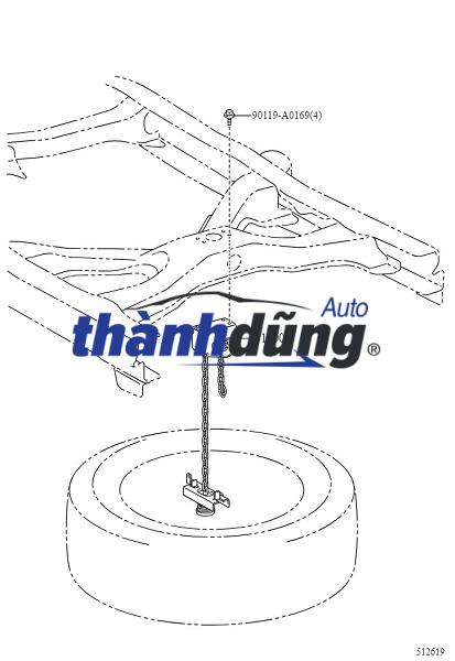 TREO LỐP DỰ PHÒNG HYUNDAI CUSTIN 2.0L 2023 | 6280003000 - Ảnh 5