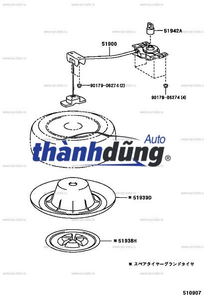 TREO LỐP DỰ PHÒNG HYUNDAI CUSTIN 2.0L 2023 | 6280003000 - Ảnh 6