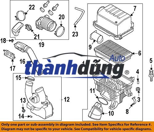 CAO SU CỔ HÚT GIÓ NISSAN NAVARA YD25 | 165544KV0A - Ảnh 7