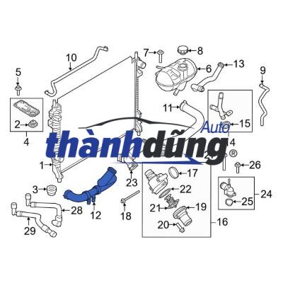 CÚT NƯỚC NGẮN HYUNDAI PORTER 2 | 284824A800 - Ảnh 6